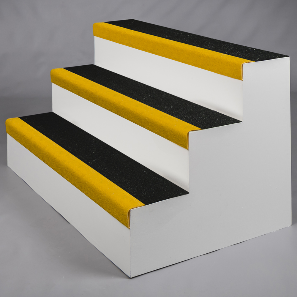SlipGrip Stair Treads Standard, 3020x345mm, Ral 1003 Yellow Nose (END OF LINE)